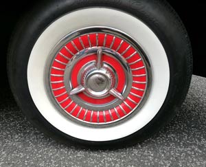white rim car tyre